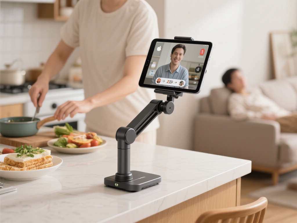 智博ZBO苹果专用支架:全能体验,场景无限可能 在家中,我们经常需要解放双手来处理其他事务,而苹果