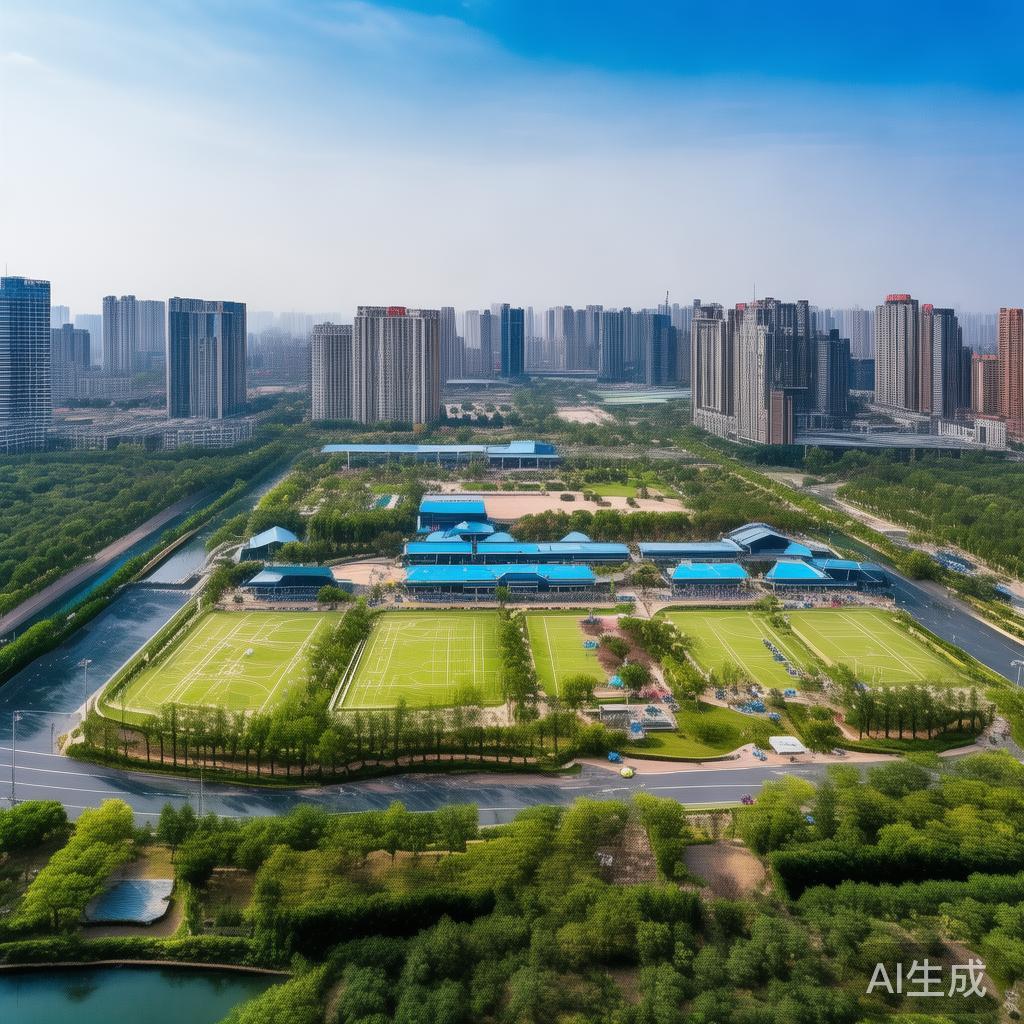 天津智博体育公园位于天津市东丽区，是一处集健身、休